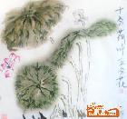 十分荷叶五分花(手指画)