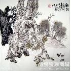 李新世作品 秋韵 山水画 类别: 国画山水作品